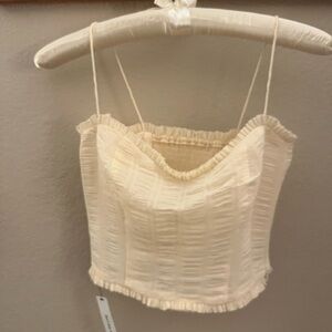 Reformation Cream Top